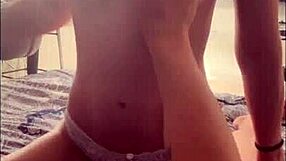 Real Amateur Sex with Big Ass Ebony Latina in Lingerie for First Time Homemade