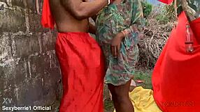 Slutty African Wife Bent Over For Doggystyle Fucking With Small Tits Bouncing As She Gets Pounded Hard