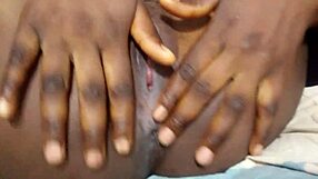 african couple films hotel stay post-wedding