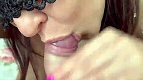 perfect blowjob skills on display