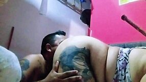 Hidden Camera Catches Intense Fuck of Chubby Cheating Neighbor