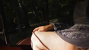 Hairy Mature Flashes Beaver Upskirt On Carriage Ride!