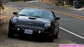 Milf picks up teen hitchhiker for lesbian pussy licking