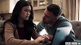 jealous asian teen lulu chu craves sex after masturbation blowjob with vic