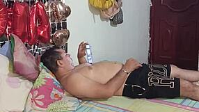 stepmom catches me jerking off ends up me pounding her wet pussy