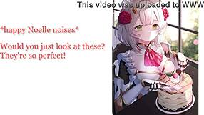 genshin impact joi solmaids ep1 noelle trains new servant with paizuri foot worship and gentle femdom footjob