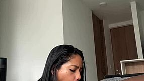 Nysdel Slurps Sloppy Blowjob on Stepbrother's Thick Cock Amateur Couple