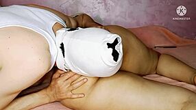 She begs Please cum deep in my tight Asian ass while fucking me hard homemade.