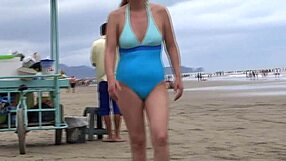 latina beach vacation turns hot she masturbates hairy pussy craves cock sucking