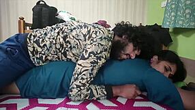 Desi Couple's Passionate Bedroom Kisses Ignite Deep Emotional Lust