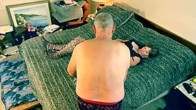 Granny carmen moans loud riding huge dildo with her fat tits bouncing everywhere.