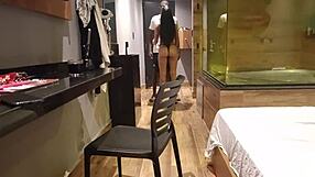 wife sneaks black stud to motel fucks him while hubby watches humiliated