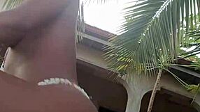 Stepdad's insane outdoor striptease