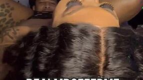 Hood Hoe Mrsfeedme Swallows Monster BBC in Sloppy Creampie Doggystyle Compilation