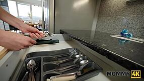 Mommy janet alfano's shower seduction ends with young cock pounding her milf pussy