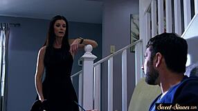 classy milf takes doggystyle pounding then drowns in hot cum