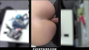 GOLDIE GLOCK CAUGHT STEALING FUCKED DOGGY BY COP IN GARAGE!