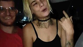 me and my boyfriend sharing a ride in the uber