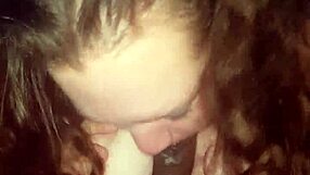 amy's huge black tits bounce as she deepthroats my throbbing cock