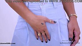 Blonde teen seduces producer on sofa during casting interview for daddy-style fuck