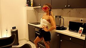 Wanna see this hot tattooed blonde drop panties for meaty pussy flash?