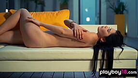 malena fends softcore striptease reveals shaved brunette pussy small natural tits in ukrainian nude mystery