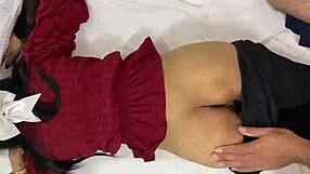 step sister's virgin shaved pussy stretched by my big black monster cock one night hindi