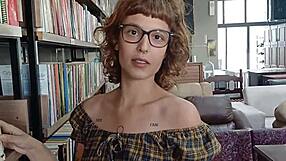 i devour her library girl's bare wet pussy with my monster cock deep