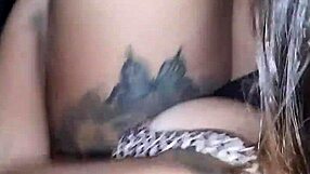 hey this young wife grabs ride and gives driver sloppy blowjob with tit cum finish