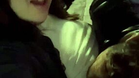 i picked up this big ass latina milf in lingerie and fucked her tits outdoors in uber