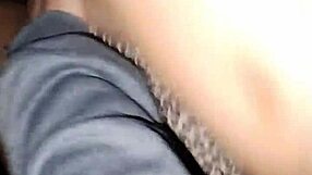 hey this young wife grabs ride and gives driver sloppy blowjob with tit cum finish