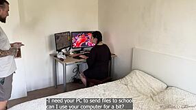 gamer girl blows stepbro cuz of her blackmail pics