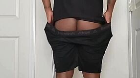 early morning nude babe undresses spreads wide open ass cheeks