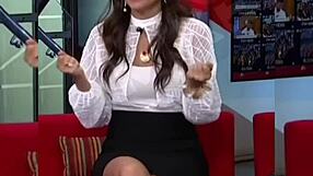 PAOLA ROJAS Upskirt Reveals Juicy Skirt Tease