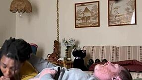 homemade ebony amateur girlfriend craves sucking big black cock in bedroom