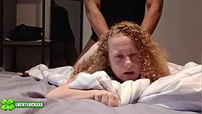 Damn! Lucky Kween Bunny B's Fat Ass Pounded Doggystyle by Black Daddy!