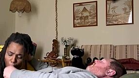 homemade ebony amateur girlfriend craves sucking big black cock in bedroom