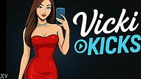 he's slamming my tits hard while i kick his balls to pulp