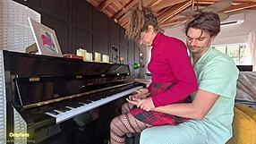 i dumped cum all over my piano teacher's fat ass