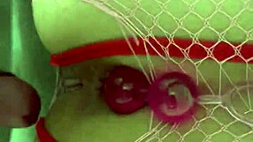 latina milf tiffanny stuffs anal beads in shaved ass homemade