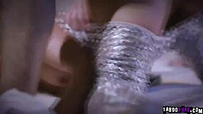 Cherie Deville spreads wide moans as strapon fists her deep