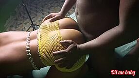 He Surprises Me With Tight Pussy Doggystyle Pounding In Bedroom