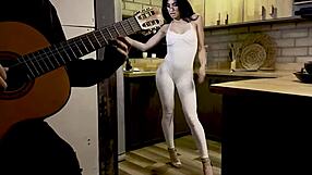 Colombian big-boob skinny bombshell Alicia Trece moans on Mike Zander's monster cock