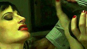 this classy euro babe gets drilled doggystyle from behind until she's cumsprayed all over