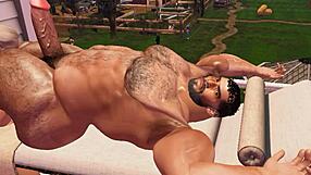 Resort masseuse couldn't resist Cam Heyward. His monster cock filled her completely.