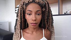 Chocolatinha slim ebony teen first BBC anal