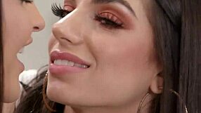 busty lesbian babes fingering and sucking massive tits together 😍💦👅