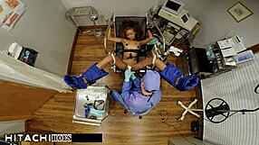 TROUBLED TEEN GETS DOCTOR'S HITACHI VIBRATOR FORCED ON HER SHAVED PUSSY ORGASMS IN HOSPITAL!