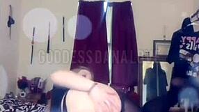 sexy bbw milf cougar goddess in thigh high nylons demands foot worship ass worshiping femdom leggings