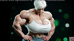 Abigail arcane's bodybuilder frame bulks up huge with massive ai muscle growth